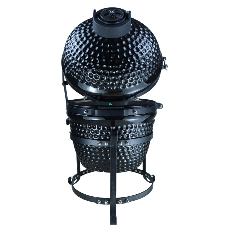 Barbecue a Carbone Carbonella in Acciaio 40,5x35x55 cm  BBQ Nero-6