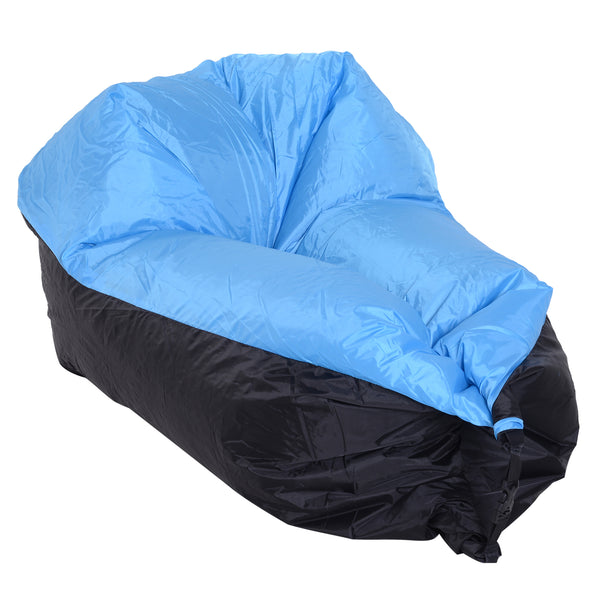 Air Sofa Aufblasbare Liege ohne Pumpe Blau 105x70x62 cm sconto