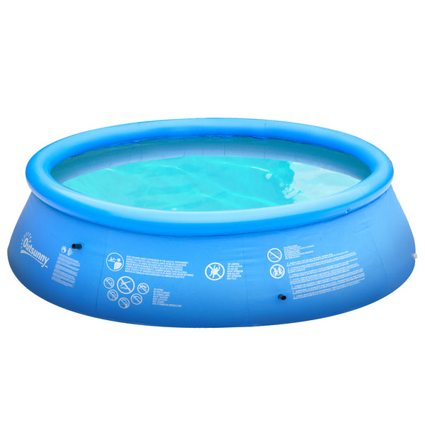 acquista Freistehender aufblasbarer Pool Ø274x76 cm aus blauem PVC