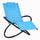 Moderner Gartenschaukelstuhl aus blauem Textilene 154x80x84 cm
