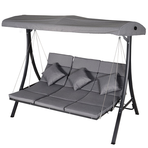 online Sling Grey 3-Sitzer Gartenschaukel 200 x 115 x 168 cm