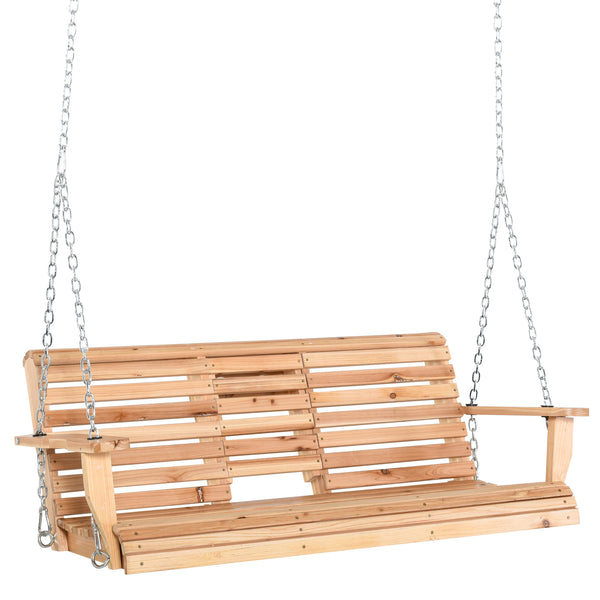 Schwebender 3-Sitzer-Schaukelstuhl 150 x 75 x 53 cm mit Klapptisch aus Holz prezzo