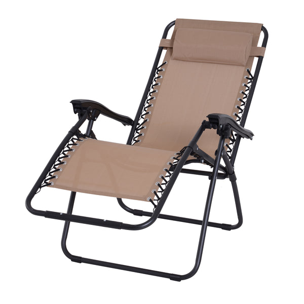 prezzo Zero Gravity Liegestuhl 90x65x110cm Liegestuhl aus Stahl und Textilene
