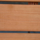Panchina da Giardino 3 Posti 140x50x85 cm in Legno di Abete Naturale-7