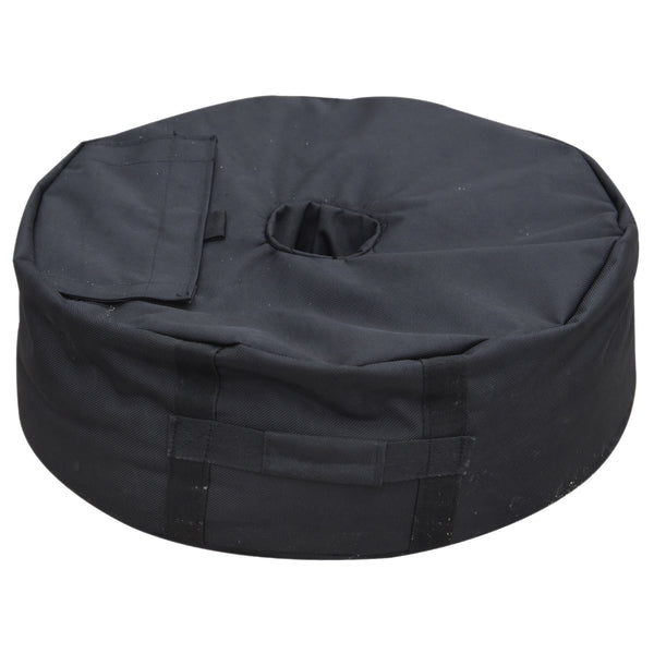 sconto Ständer für Sonnenschirm mit befüllbarer Tasche aus schwarzem Oxford-Gewebe Ø48x18 cm