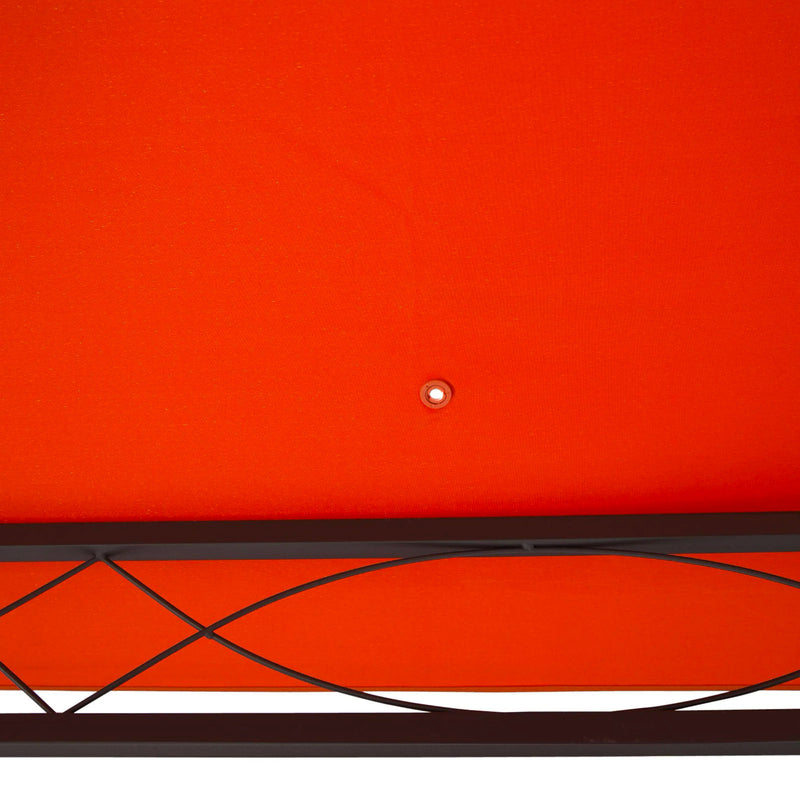 Tetto di Ricambio per Gazebo da Giardino 3x3 m in Poliestere  Morgan Arancione-10