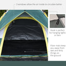 Tenda da Campeggio Automatica per 2 Persone con Tasche Interne e Tappetino 205x195x135 cm  Verde-5