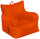 Pouf Sessel aus Avalli Oxford Orange Polyester