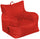 Puff-Sessel aus rotem Oxford-Polyester von Avalli