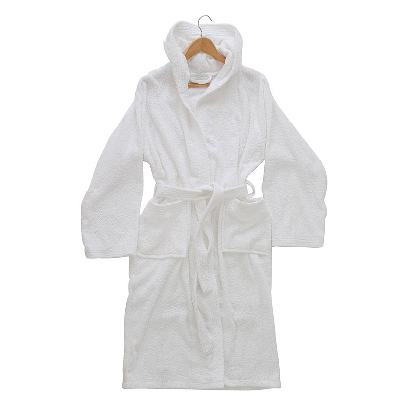 Accappatoio in Spugna di Cotone Bianco Feridras-2