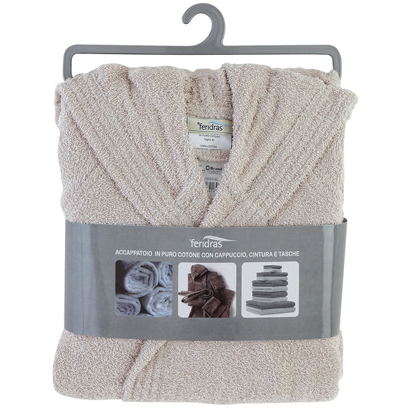 Feridras Sand Baumwoll-Frottee-Bademantel prezzo