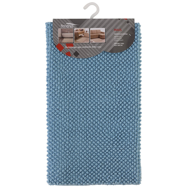 prezzo Feridras Mais Hellblaue Badematte aus Baumwolle