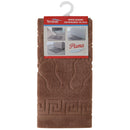 Tappeto Bagno 50x70 cm con Antiscivolo Marrone Feridras Piuma-1