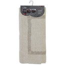 Tappeto Bagno in Cotone con Antiscivolo Ecru Feridras Frame-1