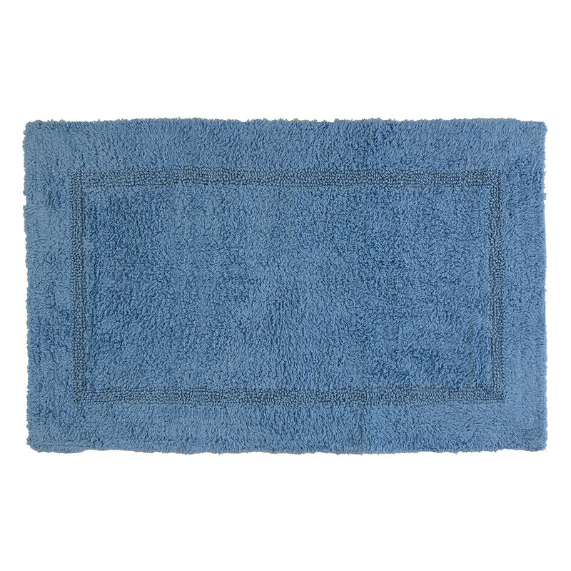 Tappeto Bagno in Cotone con Antiscivolo Azzurro Feridras Frame-2