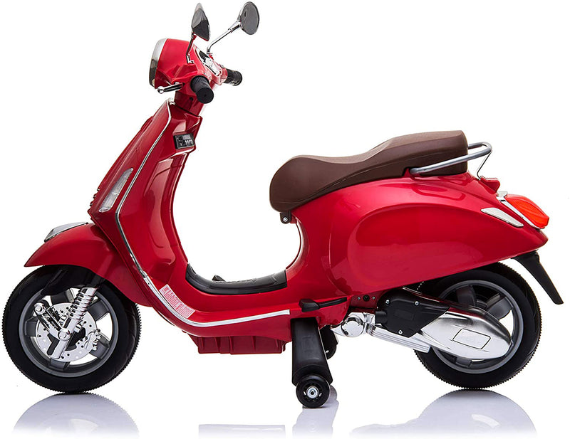 Piaggio Vespa Primavera Elettrica 12V per Bambini Rossa-2