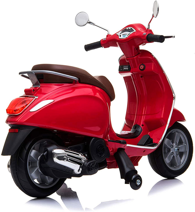 Piaggio Vespa Primavera Elettrica 12V per Bambini Rossa-7