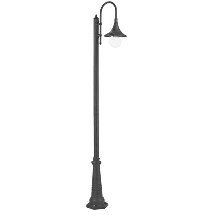 prezzo Palo Alto Gartenlampe E27 60W aus schwarzem Sovil-Aluminium