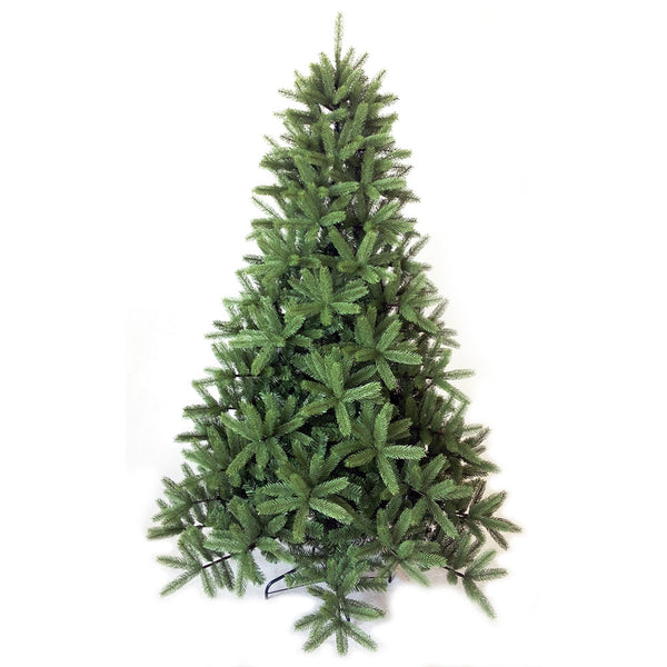 Künstlicher Weihnachtsbaum grüner Vorhang feuerfest 1092 Zweige Höhe 180 cm prezzo