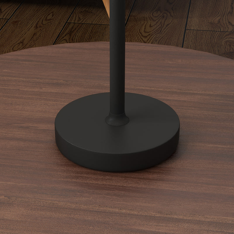 Lampada da Tavolo Portatile Ø11,2x36,5 cm in Acrilico e Metallo Nero-9