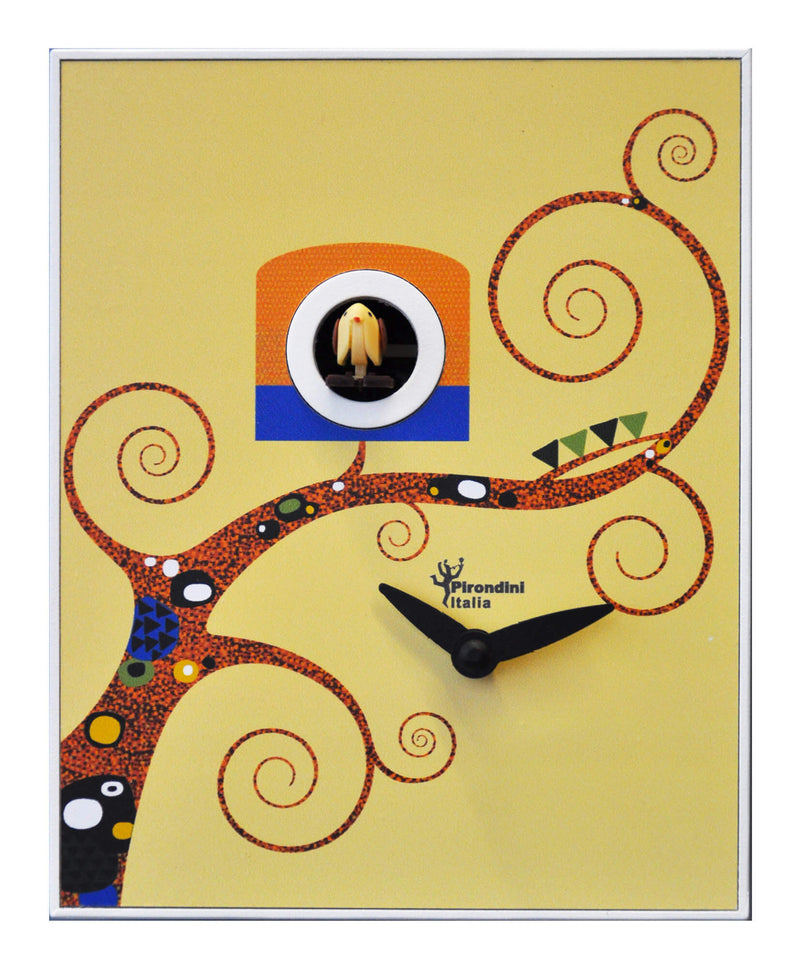 Orologio a Cucù da Parete 16,5x20x10cm Pirondini Italia D'Apres Gustav Klimt-1