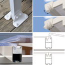 Pergola da Giardino in Alluminio 3x4,25m Onduline Emilia Bianco/Bianco-3