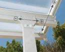 Pergola da Giardino in Alluminio 3x4,25m Onduline Emilia Bianco/Crystal-4