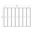 Box Auto da Esterno in Alluminio 362x502cm H242cm Onduline Carport Siena-10