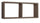 Mensola Rettangolare 2 Scomparti da Parete 70x30x15,5 cm in Fibra di Legno Morgana Noce Segato