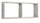 Mensola Rettangolare 2 Scomparti da Parete 70x30x15,5 cm in Fibra di Legno Morgana Rovere Grigio