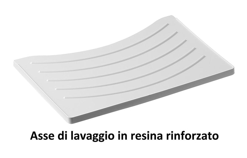 Mobile Lavatoio in PVC 60x50x85cm 2 Ante Forlani Washouse Frassino-4