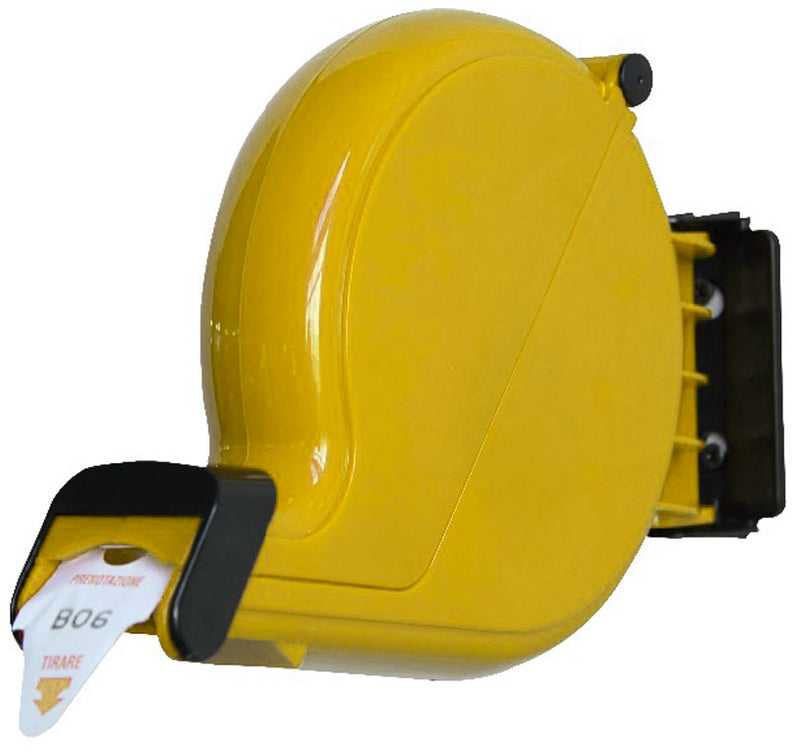 Distributore Ticket Elimnacode a Strappo Dispenser 26x18x5 cm Visel Giallo-1