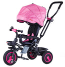 Passeggino Triciclo Seggiolino Reversibile  4 in 1 Boso Happy Kids Rosa-1