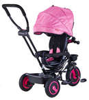Passeggino Triciclo Seggiolino Reversibile  4 in 1 Boso Happy Kids Rosa-6