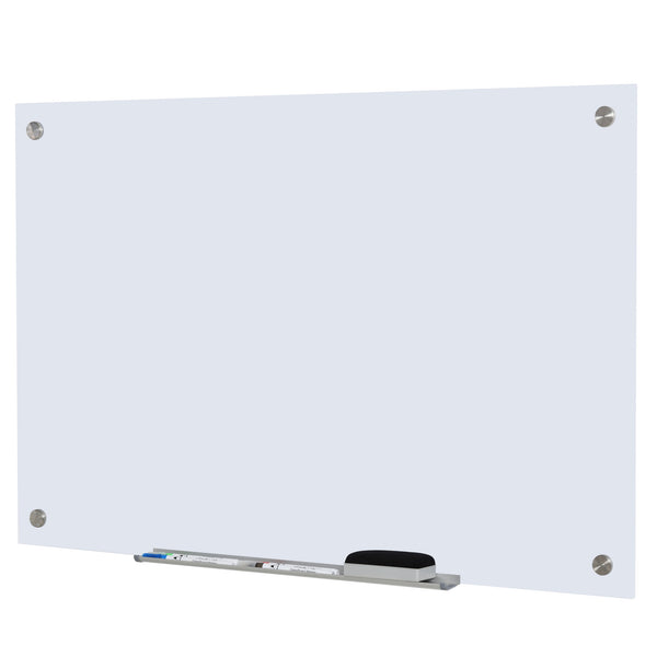 Glaswand-Whiteboard 90x60x0,4 cm mit Markern und Radiergummi prezzo