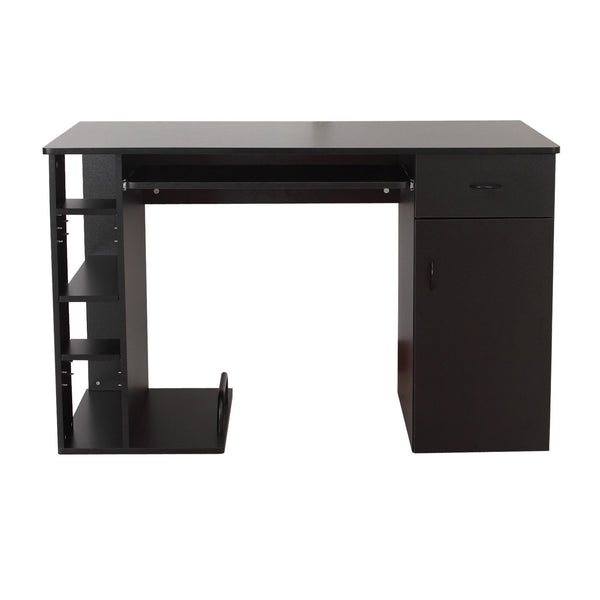 online Schreibtisch für PC mit schwarzer Tastaturablage 120x60x74 cm