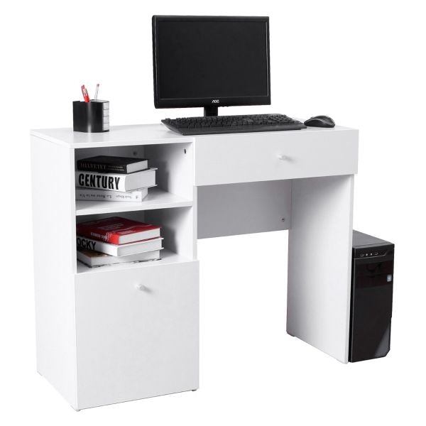 sconto Moderner Design-Schreibtisch aus lila MDF-Holz 100 x 40 x 82 cm