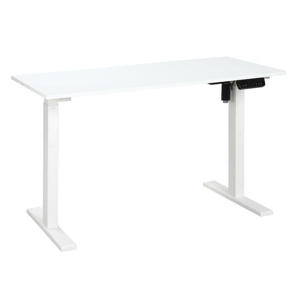 online Elektrisch anhebbarer Schreibtisch 3 Höhen 120x60x74,5-114,5 cm in Metall und weißem Holz