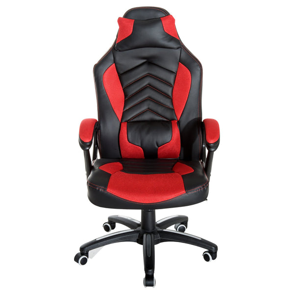 Roter und schwarzer Massage- und Wärme-Gaming-Stuhl 68 x 69 x 108-117 cm prezzo