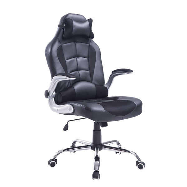Gaming-Stuhl verstellbar und drehbar schwarz acquista