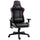 Ergonomischer Gaming-Stuhl 72 x 54 x 126-136 cm in schwarzem und violettem PVC
