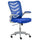 Operativer Bürostuhl aus blauem Polyestergewebe