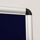 Bacheca Porta Avvisi 90x60x4,5 cm con Serratura in Alluminio  Blu-7
