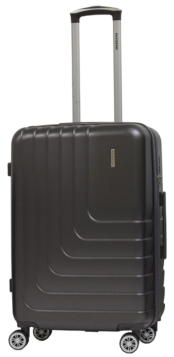 Trolley Medium Starrer Koffer aus ABS 4 TSA-Räder Ravizzoni Grey Titanium prezzo