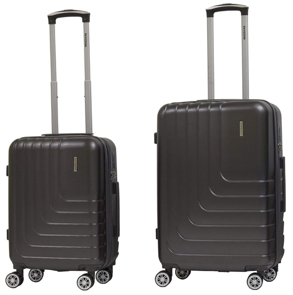 Set mit 2 starren Trolley-Koffer aus ABS 4 TSA Ravizzoni titangraue Räder online