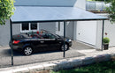 Pergola da Giardino 4,06x4,26m in Alluminio e Policarbonato Emilia-N21 Opalino Bianco-10