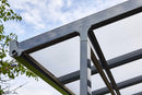 Pergola da Giardino 4,06x4,26m in Alluminio e Policarbonato Emilia-N21 Opalino Bianco-9