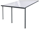 Pergola da Giardino 4,06x4,26m in Alluminio e Policarbonato Emilia-N21 Opalino Bianco-1