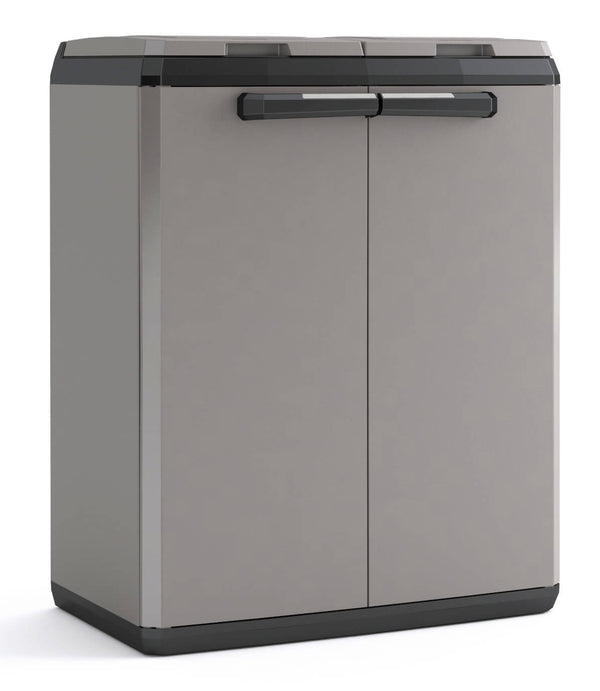 acquista Schrank für getrennte Abfallsammlung 68 x 39 x 85 cm Keter Split Cabinet Basic Grey