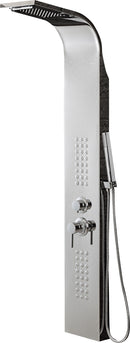 Colonna Doccia Idromassaggio Getto a Cascata in Acciaio Miami-1